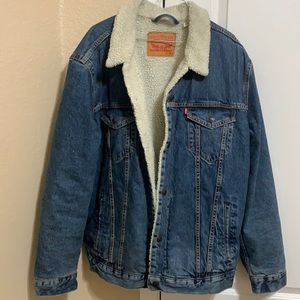 Levi’s Denim Sherpa Trucker Jacket